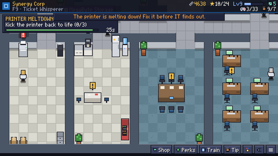 Printer meltdown event