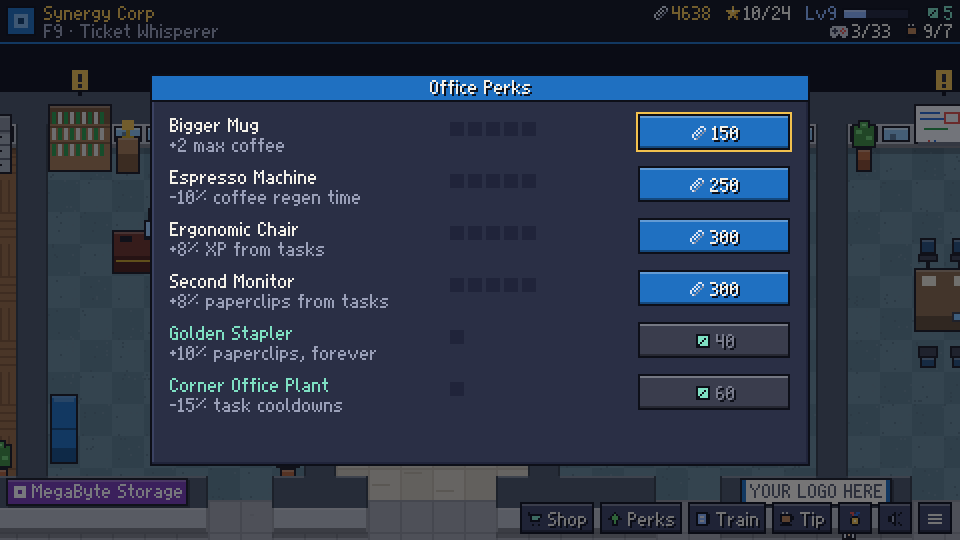 The Office Perks overlay